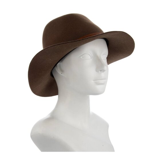 Brown Rag & Bone felted wool hat with leather band. Size medium. - Picture 6 of 7